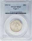 1917-S Standing Liberty Quarter 25c Type 1 MS63 PCGS 951026-20