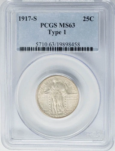 1917-S Standing Liberty Quarter 25c Type 1 MS63 PCGS 951026-20