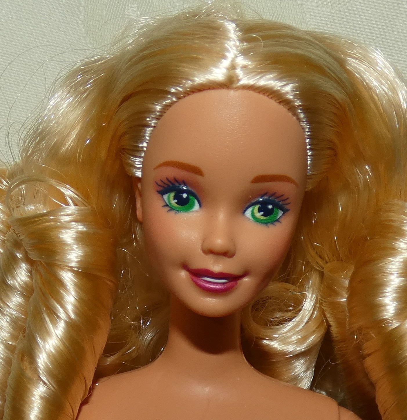 Nude Barbie Doll Little Bo Peep Superstar Green Eyes Blonde Curls For Ooak