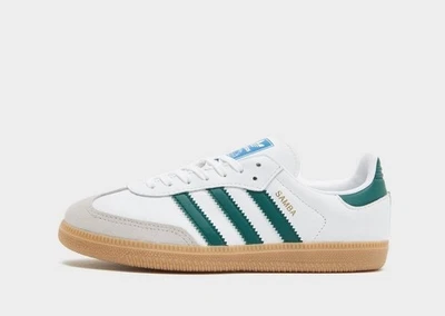 ie1334 Adidas Samba OG J Weiss Collegiate Green Gum Kinder Turnschuhe Sneaker - Bild 1 von 4