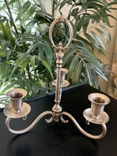 Vintage 3 Arm Tabletop Candelabra with Handle...