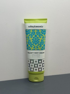 REFRESHMENTS VELVETY BODY CREAM CITRUS SPRITZ 8 Oz New