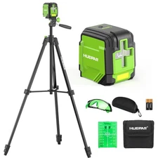 Laser Level with 60in Tripod, 98Ft Self Leveling Laser Level Green Line Laser...