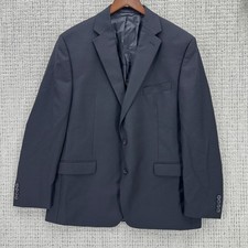 Lauren Ralph Lauren Blazer Mens Size 44R Black Jacket 2 Buttons Wool Blend