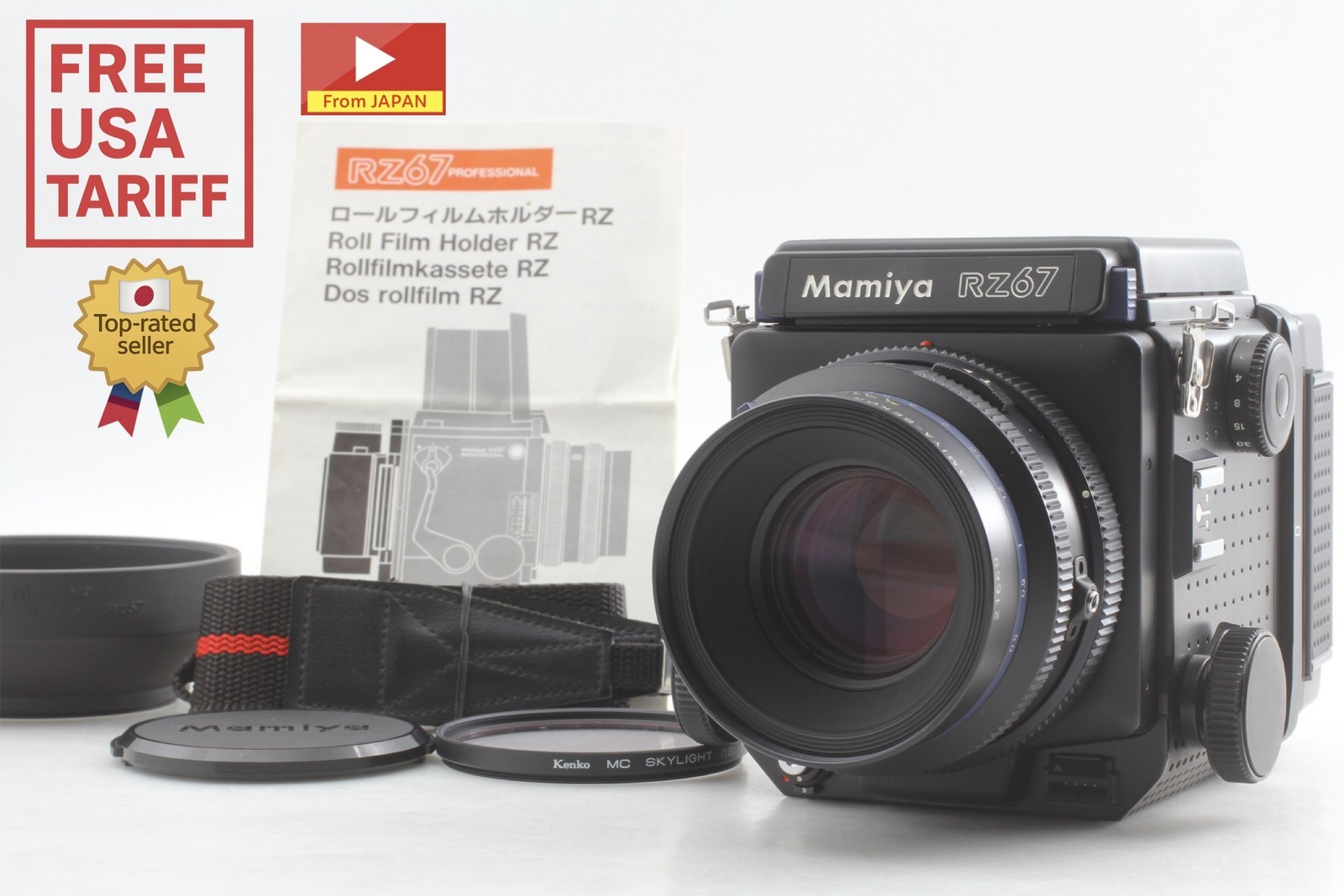 [Top MINT w/ Hood ] Mamiya RZ67 Pro Camera Z 110mm f2.8 Lens 120 Film Back JAPAN