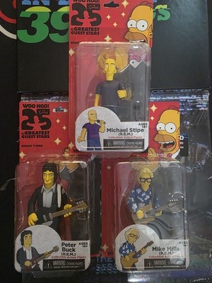 R.E.M. The Simpsons 25th NECA Figure Set Of Three - Michael, Mike, & Peter