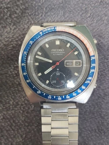 Vintage Men Watch Seiko Chronograph 6139 6002 Pogue