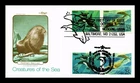 DR JIM STAMPS US COVER CREATURES OF THE SEA FDC JOINT ISSUE COMBO ARTMASTER