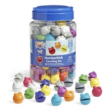 hand2mind Numberblocks Numberblob Counting Set, Math Counters, Multicolored