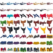 Playmobil chaises rênes tissus cheval médiéval western ferme variantes