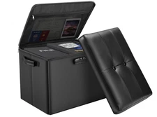 DocSafe Storage Ottoman with Lock Fireproof Folding Ottoman Foot Rest Stool