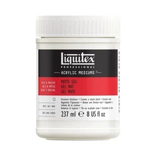 Liquitex Matte Gel Medium 8 oz Translucent Satin Finish Non Toxic Acrylic Paint