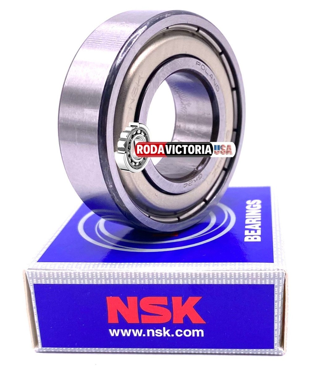 NSK 6004 ZZ C3 Deep Groove Ball Bearing, Metal Shielded 20x42x12