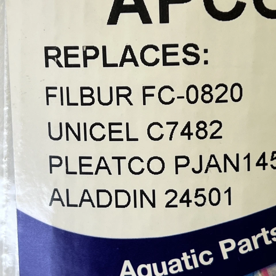 Filbur APCC7355 Pool Filter Cartridge FC-0820 Pleatco PJAN145 +Aladdin +Unicel  - Image 4 of 4