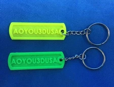 AOYOU3D-Custom Name Keychain (Luggage Tag), 3D printed,Right-Chain