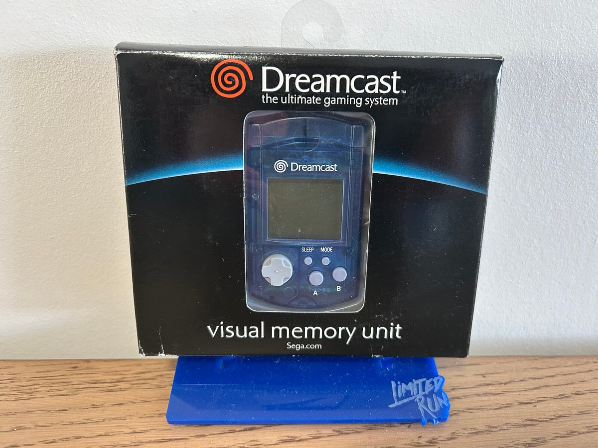 Carte Mémoire VMU Sega Dreamcast – Bleu Transparent – Neuf – Visual Memory Unit