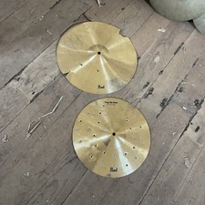 Pearl Cymbals 14 16 Custom Crakes And Riveted For Unique Sound