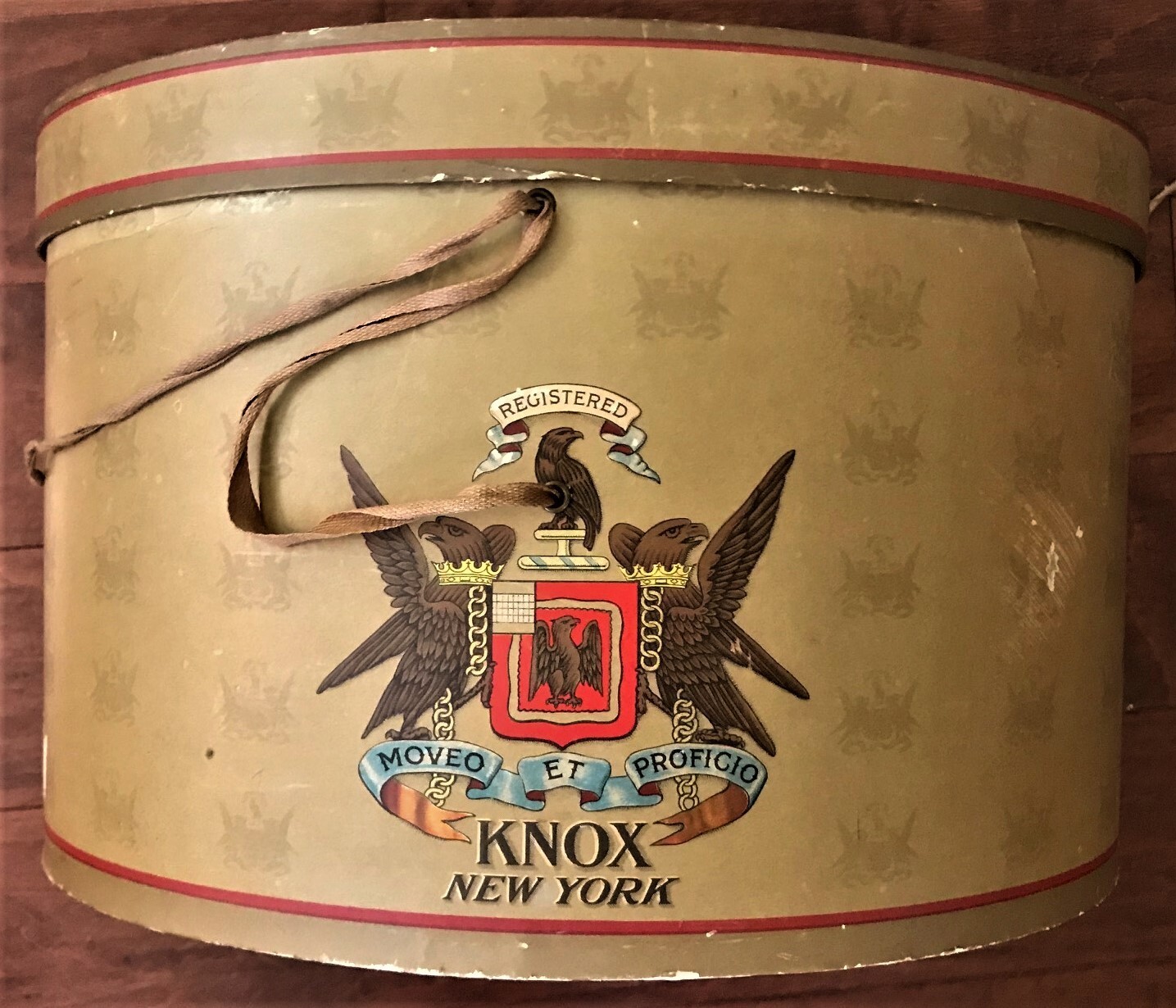 Vintage MidCentury KNOX New York Hat Box 1950's Ova… Gem