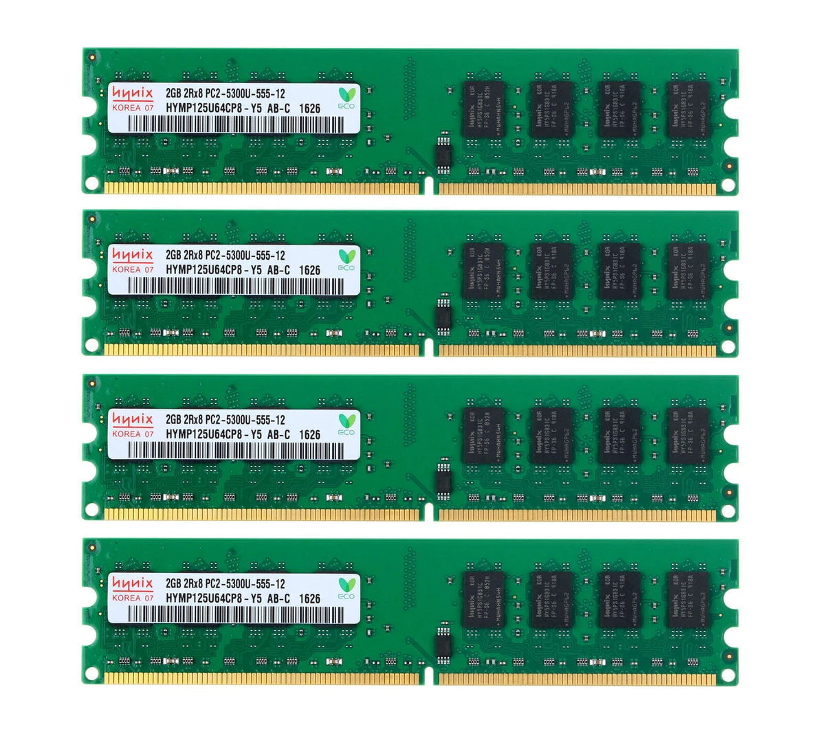 PC2-5300 DDR2-667 Computer Memory (RAM) 8 GB Total Capacity for