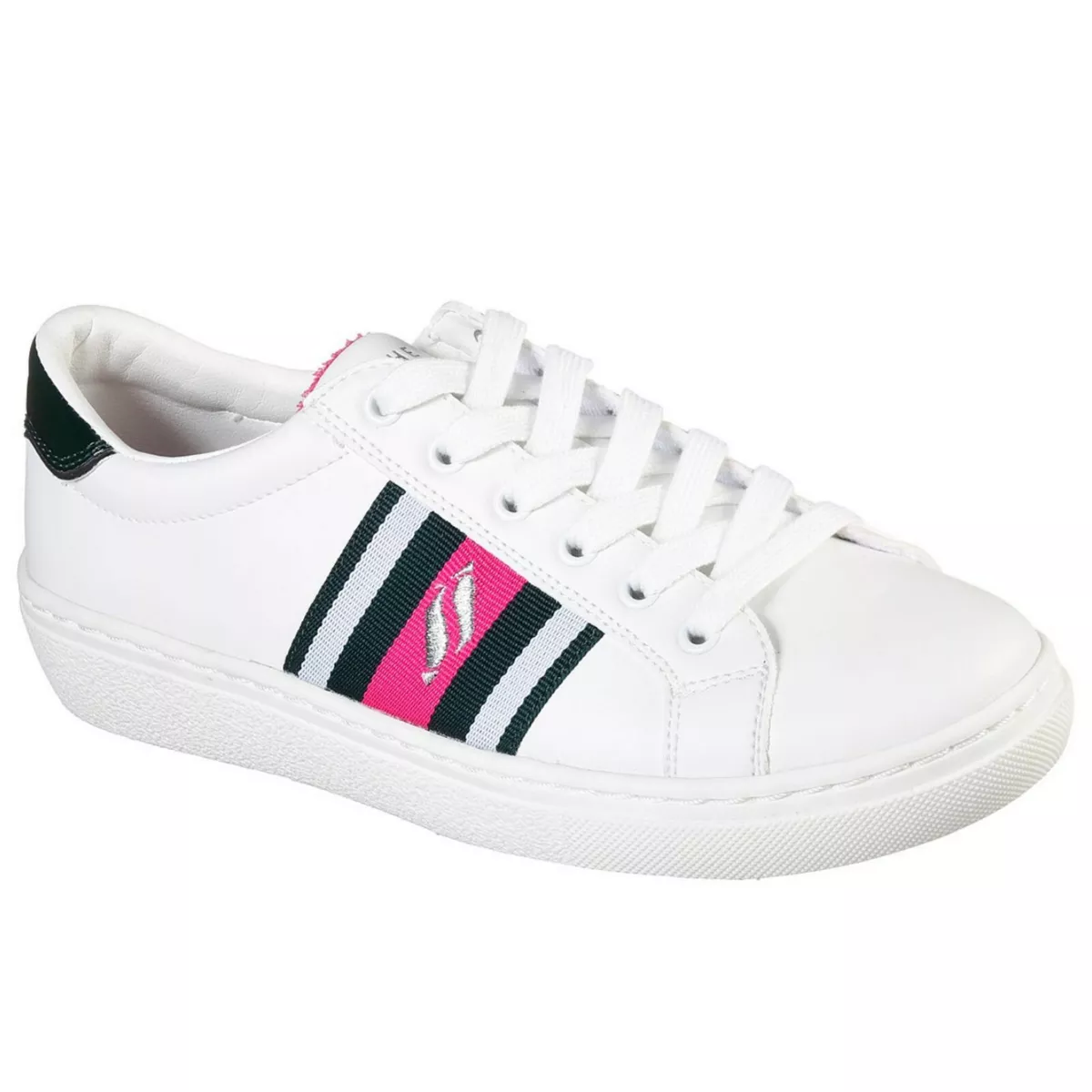 Handschrift Blokkeren Grit Skechers goldie collegiate cruizers lace up sneakers white black hot pink  Womens | eBay