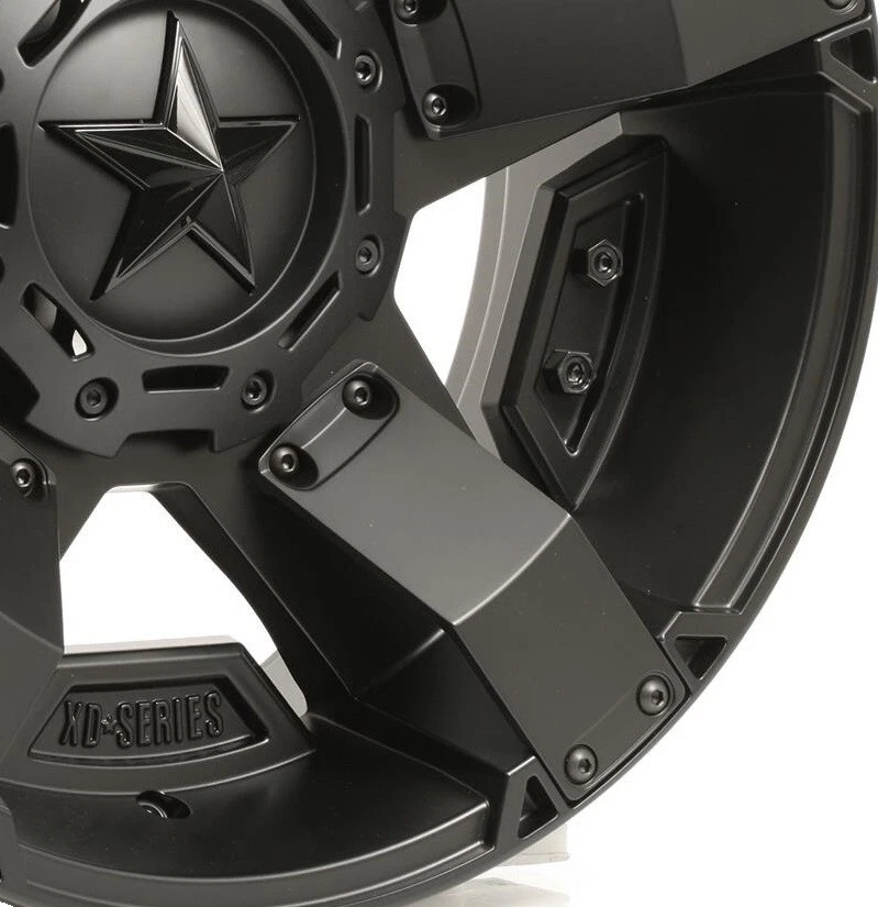 20 XD811 ROCKSTAR II 2 WHEELS RIMS SATIN BLACK 5 FIVE (5) XD81129035712N NEW Foto 3 de 4
