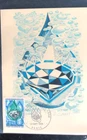 FRANCE WATER EUROPEAN CHARTER BLUE  1971 FIRST DAY CANCEL MAXIMUM CARD