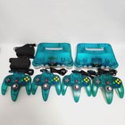 Nintendo 64 Clear Blue console Choice OEM controllers REGION FREE N64 tested