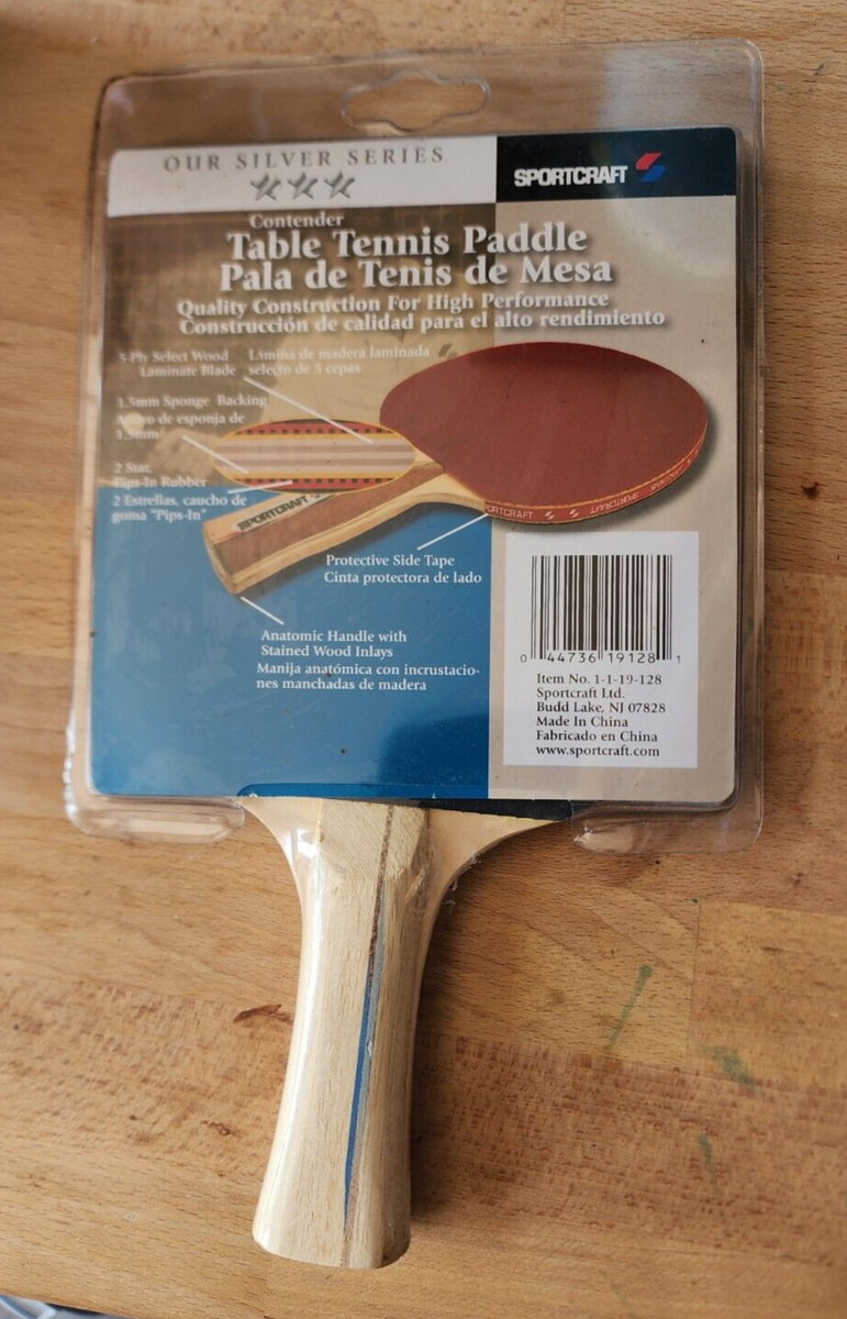 New Red Sportcraft Silver Series Table Tennis Paddles Hardwood