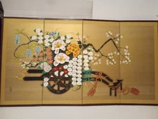 Flower Cart from Japan Signed