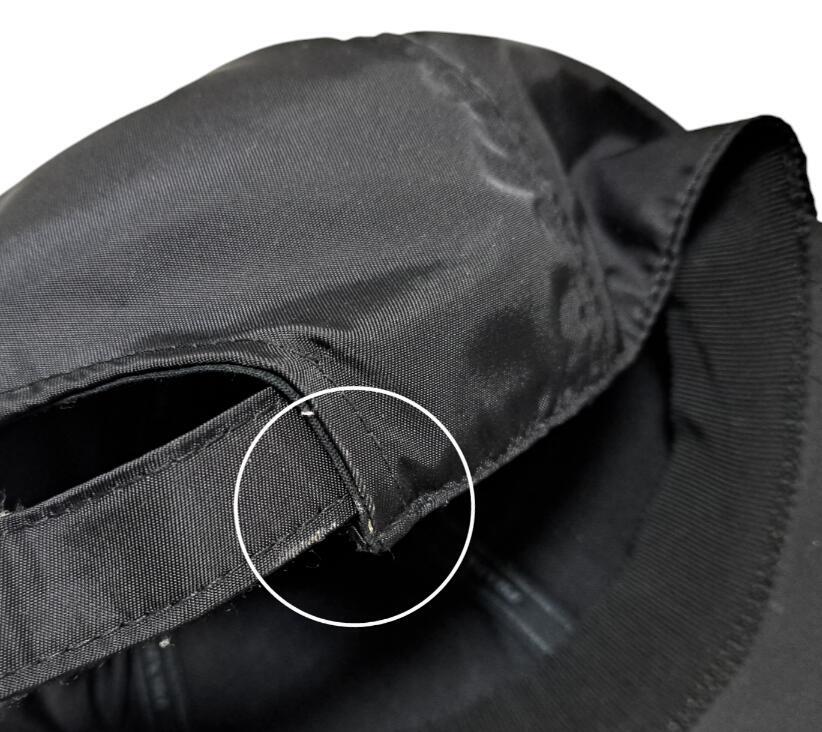 Prada Hat Baseball Cap Logo Cap Black Nylon Leather S PRADA Prada Hat Baseball Cap Logo Cap Black Nylon Leather S PRADA