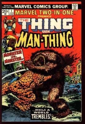 MARVEL TWO-IN-ONE #1 6.5 // GIL KANE & JOHN ROMITA SR. COVER MARVEL COMICS 1974