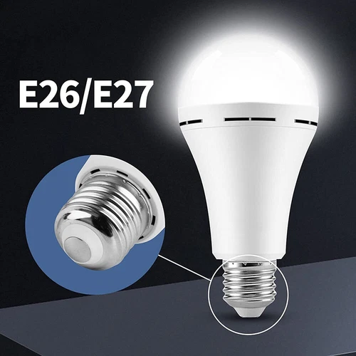 4Pcs LED Rechargeable Emergency Light Bulb 12W Equivalent 1200mAh Battery Backup - Bild 6 von 16