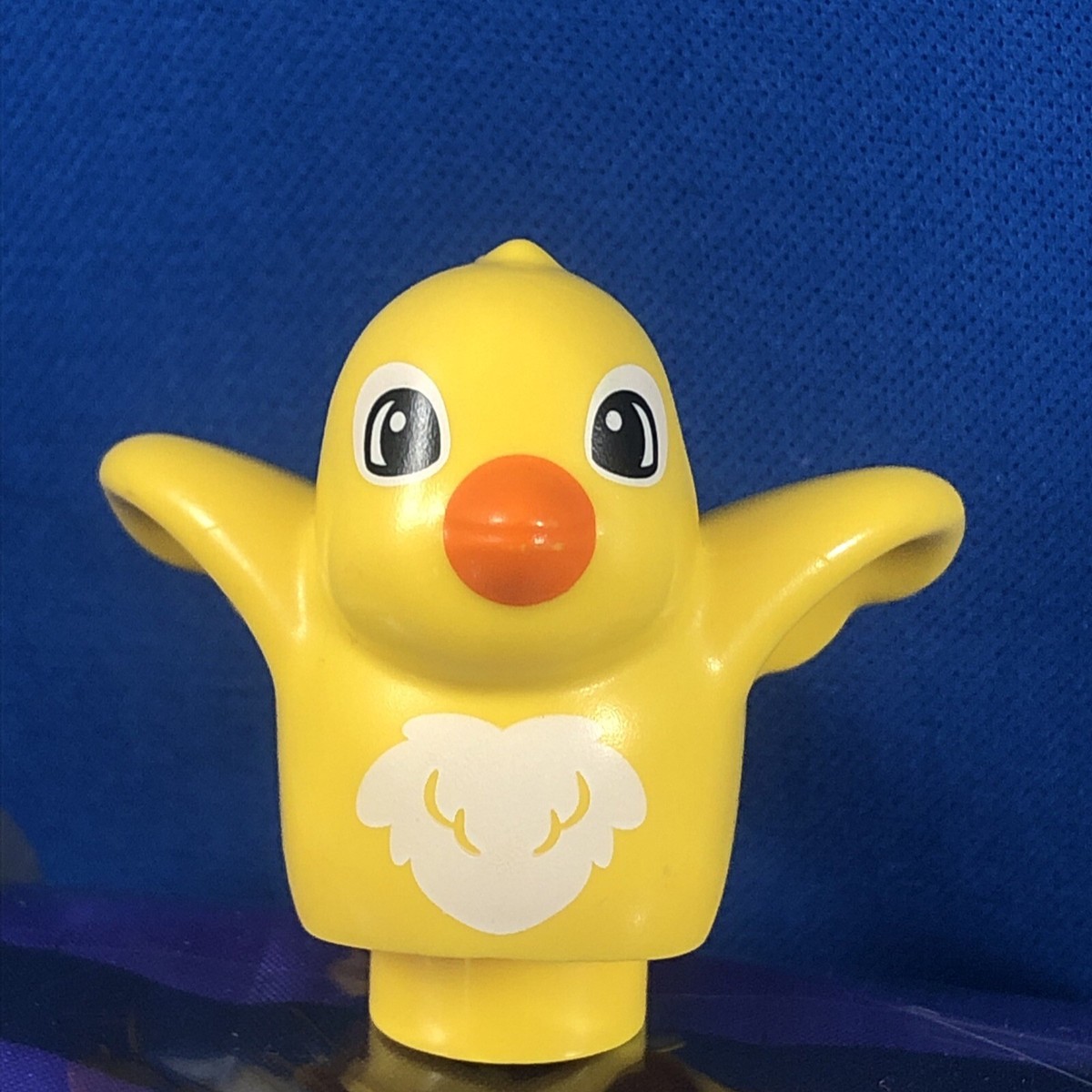 ひよこ Lego Duplo YELLOW BIRD w/ White Chest Pet House Home Zoo Orange