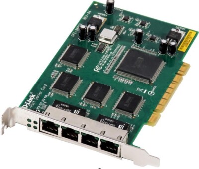D-Link 4-Port Server Card, DFE-580TX, 100 Mbps