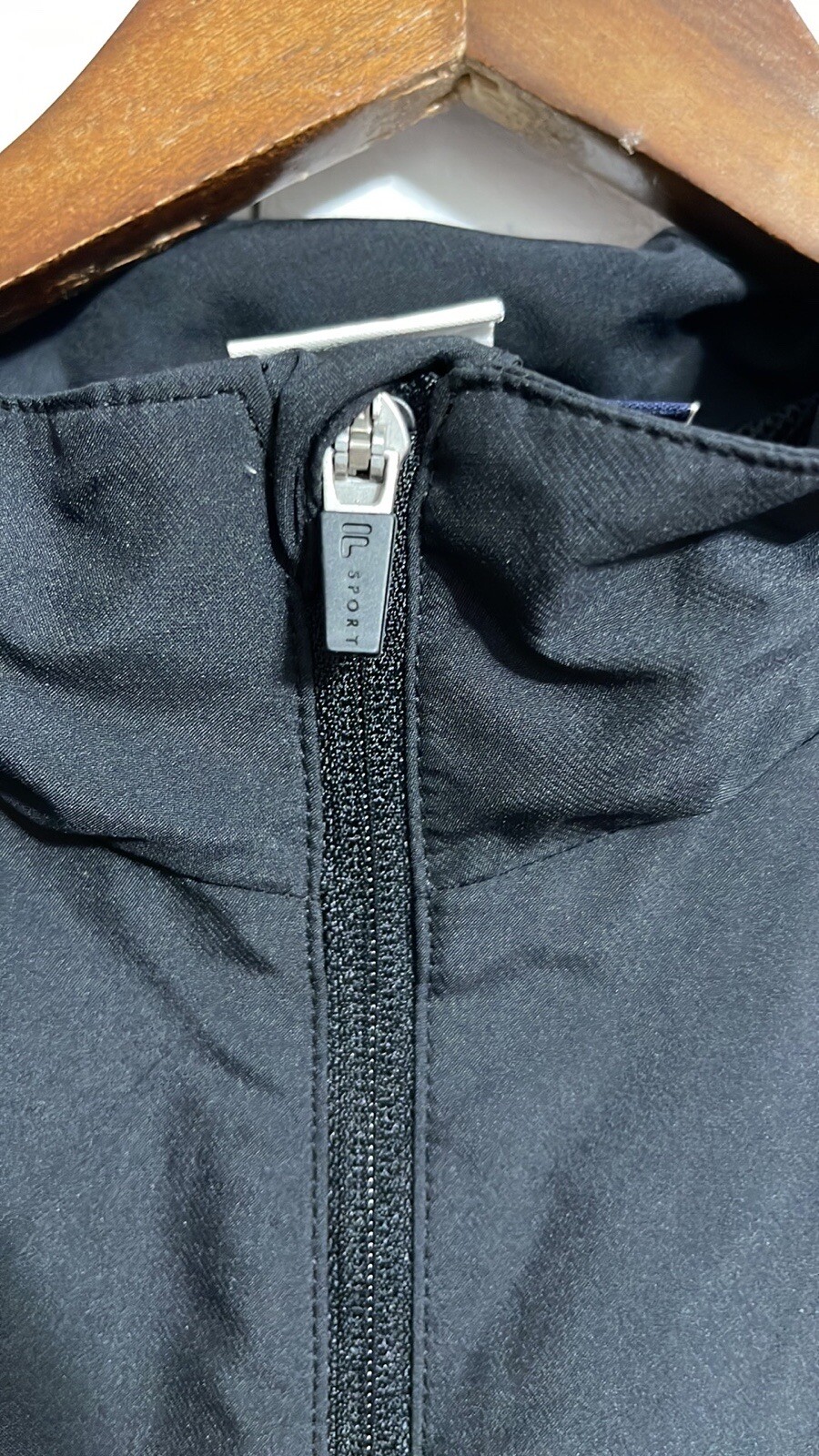 Giacca a vento uomo Fila Sport Golf zip foderata in rete nera taglia M