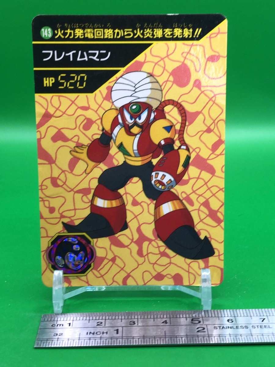 Flame Man 143 Mega Man Rock Man 6 Card Bandai 1994 Japanese | eBay