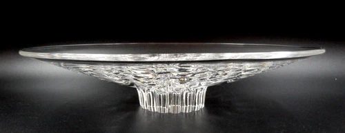 STEUBEN CRYSTAL ART GLASS SUNFLOWER BOWL DESIGNED BY ERIC HILTON ~ MADE IN USA