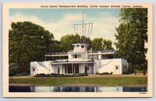 Culver Indiana~Art Deco Naval School Headquarters~Culver Summer Schools~Linen PC