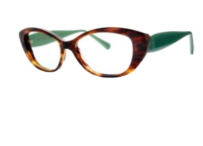 Rare Authentic Jean Lafont Osee 067 Brown Green 53mm Glasses Frames France