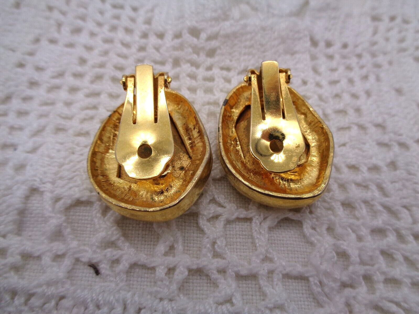 Vintage KENNETH JAY LANE KJL Large Chunky Clear C… - image 4