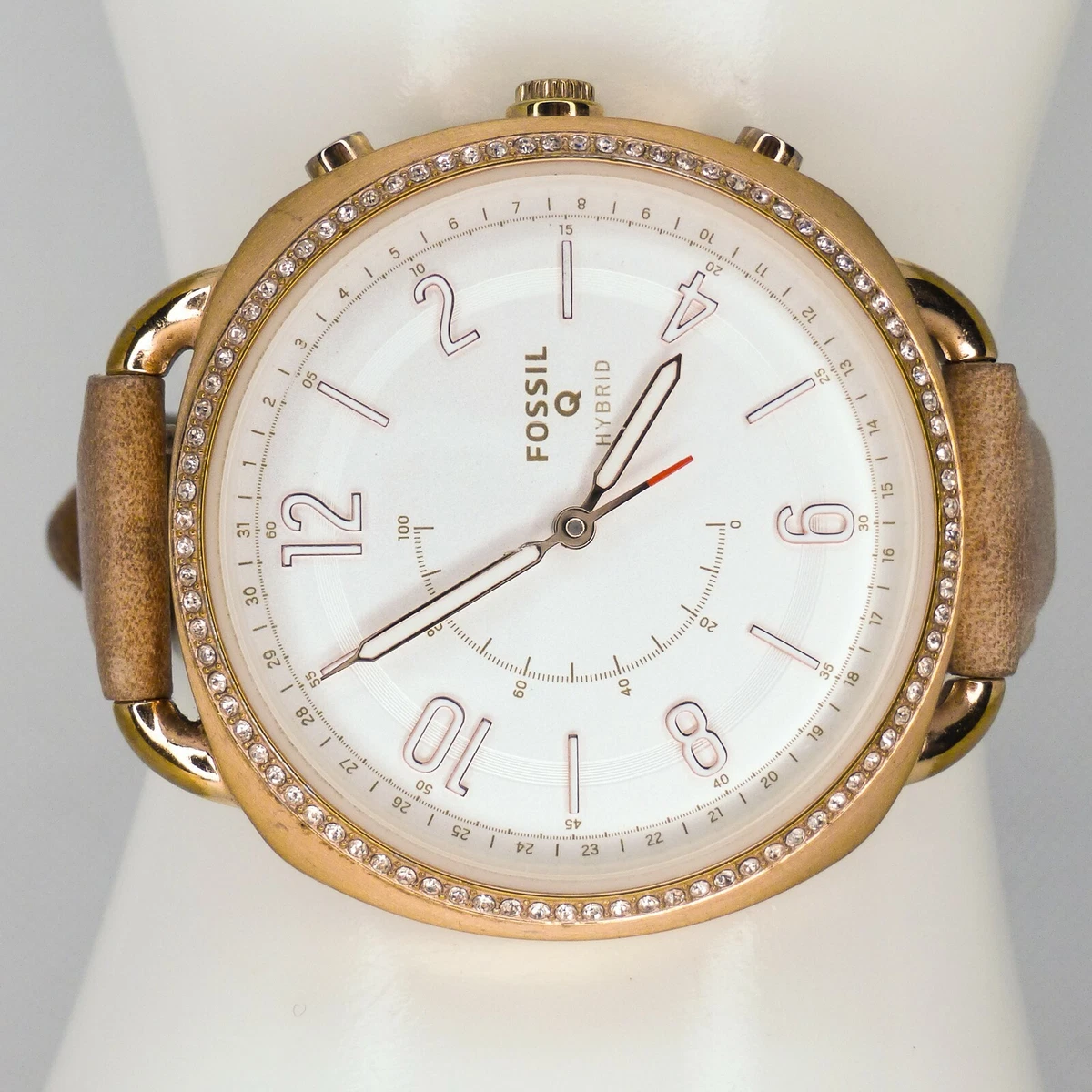 FTW1208 Fossil Accomplice Women s watch Gold 40mm Adjustable Hybrid Leather band