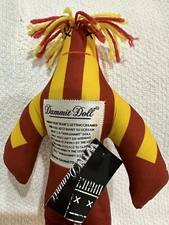 *** Dammit Doll Red & Gold Sports Team Stress Relief/Gag Gift Win Dammit -WD3001