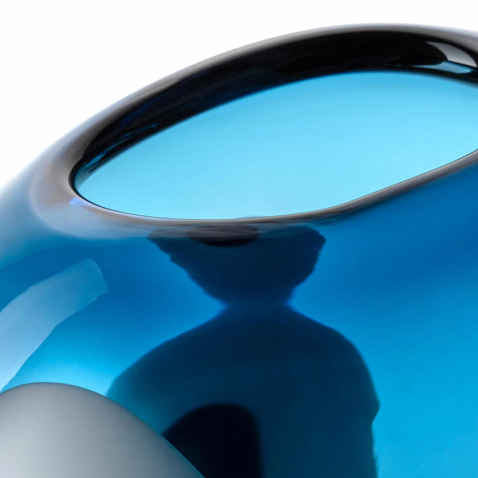 Leonardo Vase Occhi Blu, Blumenvase, Dekovase, Glasvase, Glas, H 36 cm, 047511 - Bild 3 von 4