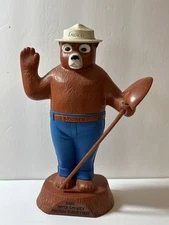 Vintage Plastic Smokey The Bear Bank 8” H Prevent Forest Fires