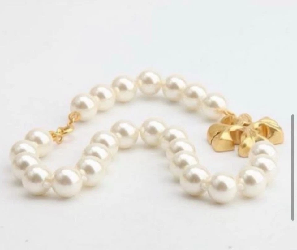 Collar Choaker Tory Burch Roxanne Oro y Perla Foto 2 de 4