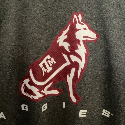 Texas AM Aggies Long Sleeve Shirt Gray (L)
