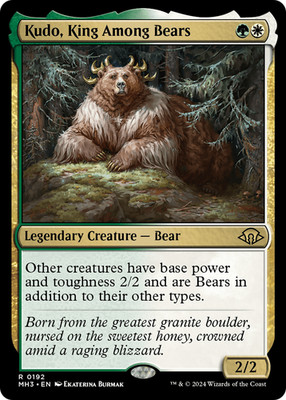 Kudo, King Among Bears (REGULAR) x1 - MTG Modern Horizons 3 MH3 #192