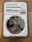 ⭐️1998-P $1 American Silver Eagle NGC PF69 Ultra Cameo⭐️