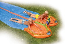 Happy People Doppel Speed Duell Wasserrutsche 650  cm mit Sprinkler 77825