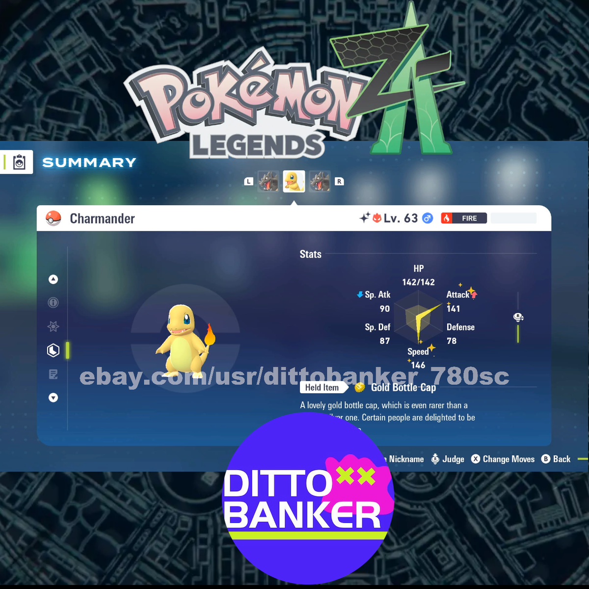 Leggende Pokémon: Z-A Shiny Charmander 6iv Max EV ALPHA - Foto 2